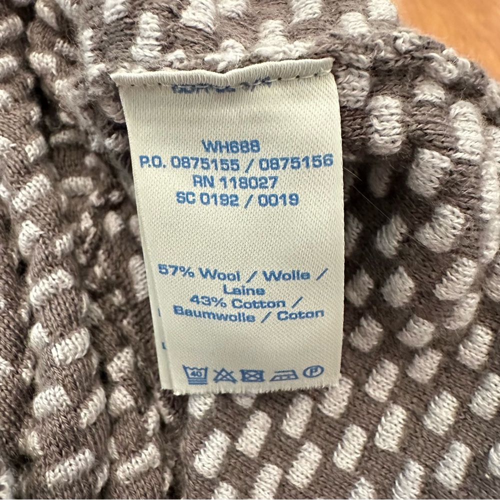 Boden Wool Blend Midi Sweater Dress Size 6 Long Office Cozy Mod Winter Holiday - Picture 9 of 10